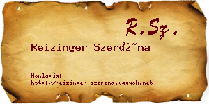 Reizinger Szeréna névjegykártya